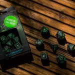 Набор кубиков Elvish Black & Glow-in-the-dark Dice Set
